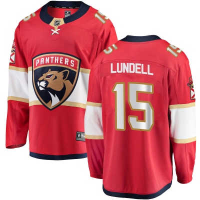 Youth Anton Lundell Florida Panthers Fanatics Branded Home Jersey - Breakaway Red
