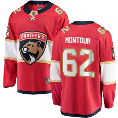 Youth Brandon Montour Florida Panthers Fanatics Branded Home Jersey - Breakaway Red