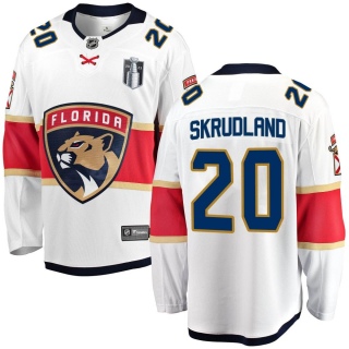 Youth Brian Skrudland Florida Panthers Fanatics Branded Away 2023 Stanley Cup Final Jersey - Breakaway White