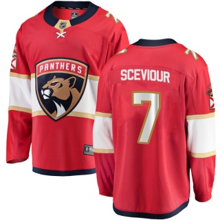 Youth Colton Sceviour Florida Panthers Fanatics Branded Home Jersey - Breakaway Red