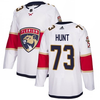Youth Dryden Hunt Florida Panthers Adidas ized Away Jersey - Authentic White