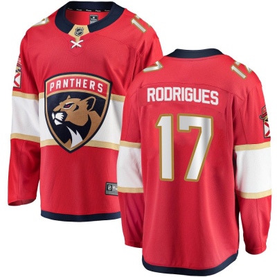 Youth Evan Rodrigues Florida Panthers Fanatics Branded Home Jersey - Breakaway Red