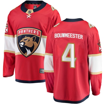 Youth Jay Bouwmeester Florida Panthers Fanatics Branded Home Jersey - Breakaway Red