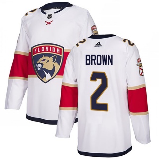 Youth Josh Brown Florida Panthers Adidas Away Jersey - Authentic White