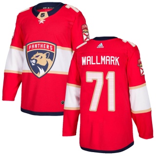 Youth Lucas Wallmark Florida Panthers Adidas Home Jersey - Authentic Red