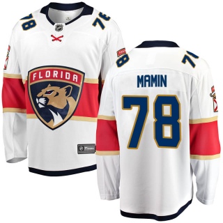 Youth Maxim Mamin Florida Panthers Fanatics Branded Away Jersey - Breakaway White