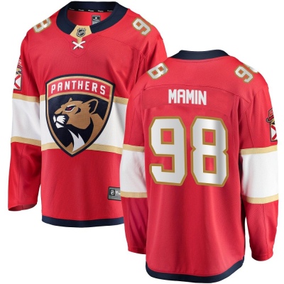 Youth Maxim Mamin Florida Panthers Fanatics Branded Home Jersey - Breakaway Red