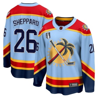 Youth Ray Sheppard Florida Panthers Fanatics Branded Special Edition 2.0 2023 Stanley Cup Final Jersey - Breakaway Light Blue
