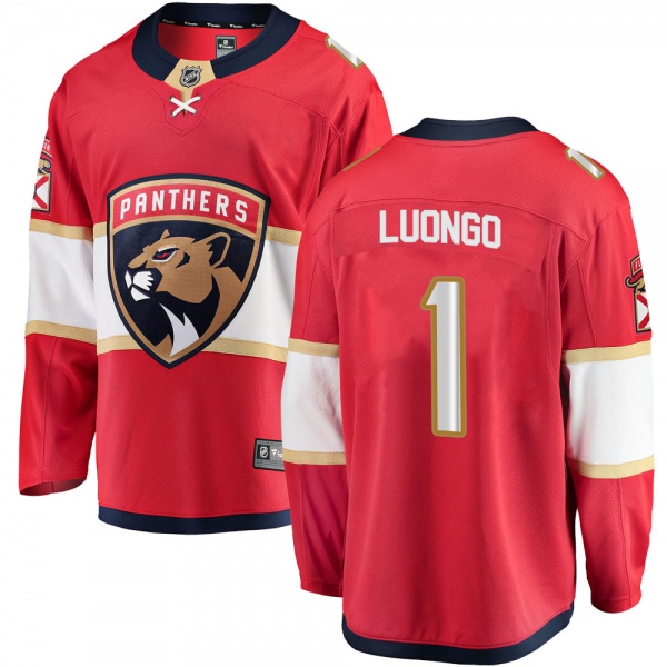 Youth Roberto Luongo Florida Panthers Fanatics Branded Home Jersey - Breakaway Red