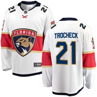 Youth Vincent Trocheck Florida Panthers Fanatics Branded Away Jersey - Breakaway White